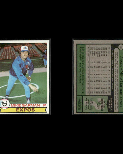 Montreal Expos 1979 Topps Baseball 42-Card Lot Topps VG