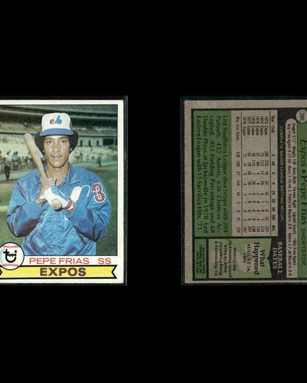 Montreal Expos 1979 Topps Baseball 42-Card Lot Topps VG