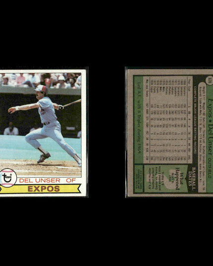 Montreal Expos 1979 Topps Baseball 42-Card Lot Topps VG