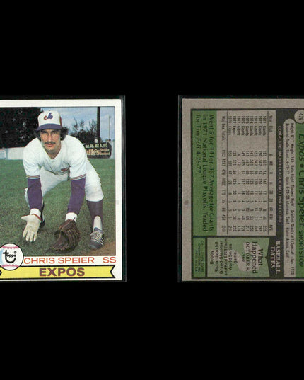 Montreal Expos 1979 Topps Baseball 42-Card Lot Topps VG