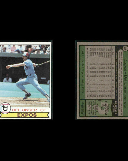Montreal Expos 1979 Topps Baseball 42-Card Lot Topps VG
