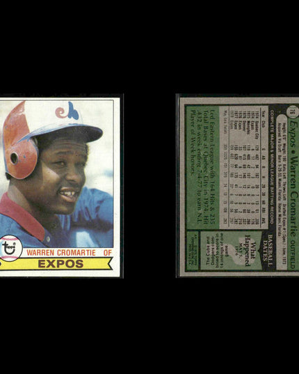 Montreal Expos 1979 Topps Baseball 42-Card Lot Topps VG