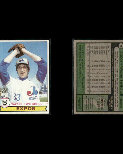 Montreal Expos 1979 Topps Baseball 42-Card Lot Topps VG