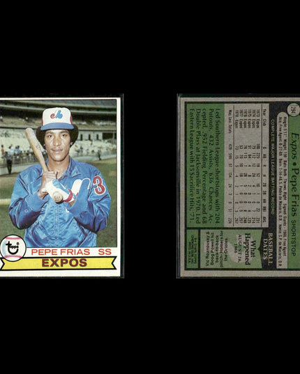 Montreal Expos 1979 Topps Baseball 42-Card Lot Topps VG