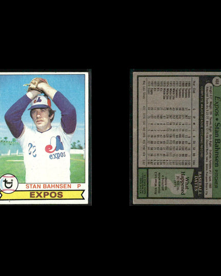 Montreal Expos 1979 Topps Baseball 42-Card Lot Topps VG