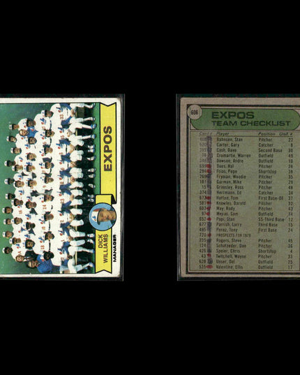 Montreal Expos 1979 Topps Baseball 42-Card Lot Topps VG