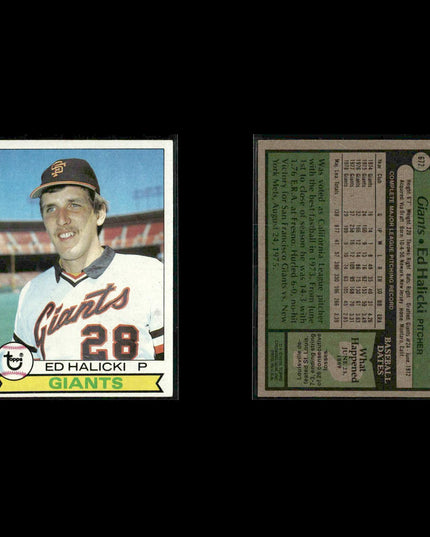 San Francisco Giants 1979 Topps Baseball 47-Card Lot Topps VG