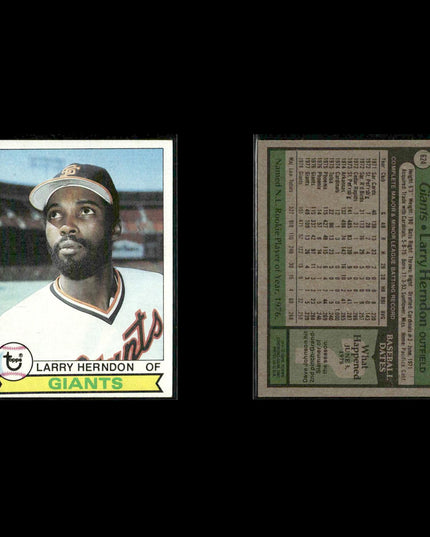 San Francisco Giants 1979 Topps Baseball 47-Card Lot Topps VG