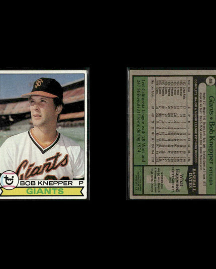 San Francisco Giants 1979 Topps Baseball 47-Card Lot Topps VG