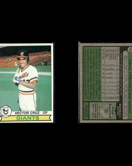 San Francisco Giants 1979 Topps Baseball 47-Card Lot Topps VG