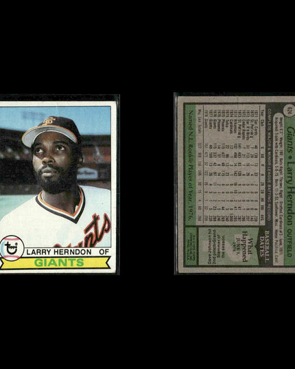 San Francisco Giants 1979 Topps Baseball 47-Card Lot Topps VG