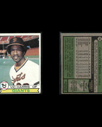 San Francisco Giants 1979 Topps Baseball 47-Card Lot Topps VG