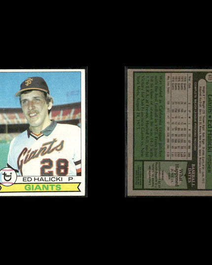 San Francisco Giants 1979 Topps Baseball 47-Card Lot Topps VG