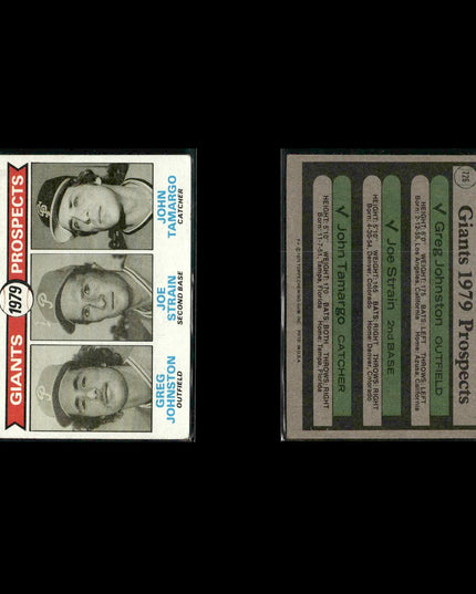 San Francisco Giants 1979 Topps Baseball 47-Card Lot Topps VG