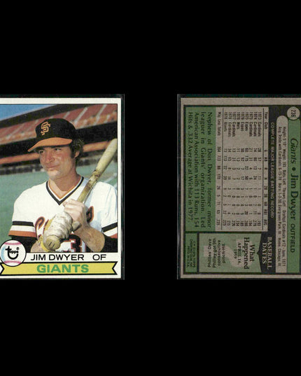 San Francisco Giants 1979 Topps Baseball 47-Card Lot Topps VG