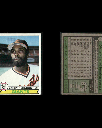 San Francisco Giants 1979 Topps Baseball 47-Card Lot Topps VG