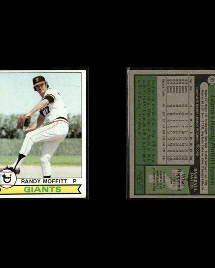 San Francisco Giants 1979 Topps Baseball 47-Card Lot Topps VG