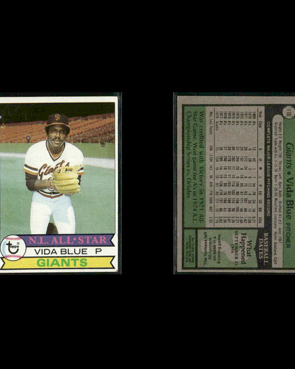 San Francisco Giants 1979 Topps Baseball 47-Card Lot Topps VG