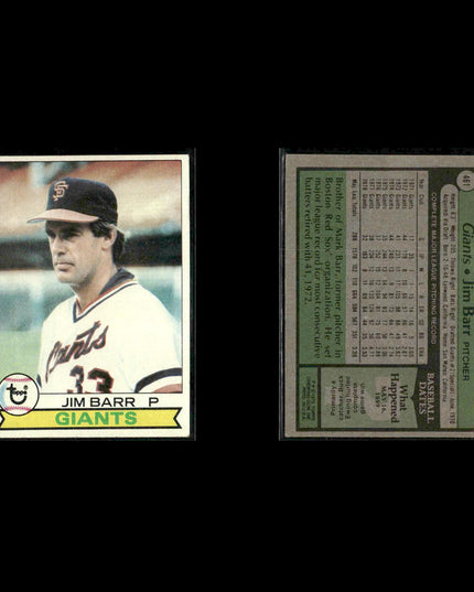 San Francisco Giants 1979 Topps Baseball 47-Card Lot Topps VG