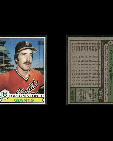 San Francisco Giants 1979 Topps Baseball 47-Card Lot Topps VG