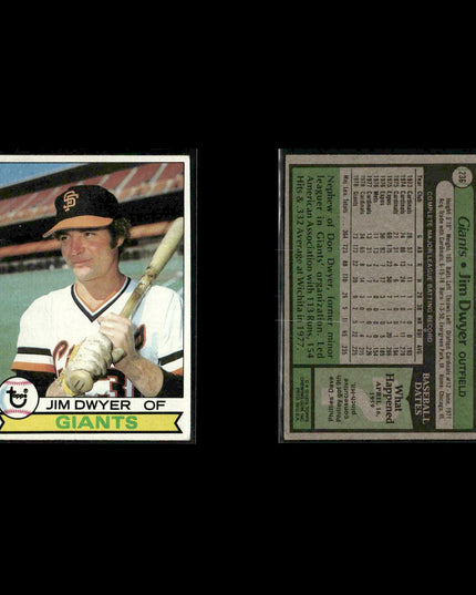 San Francisco Giants 1979 Topps Baseball 47-Card Lot Topps VG
