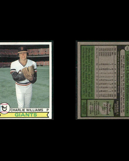 San Francisco Giants 1979 Topps Baseball 47-Card Lot Topps VG