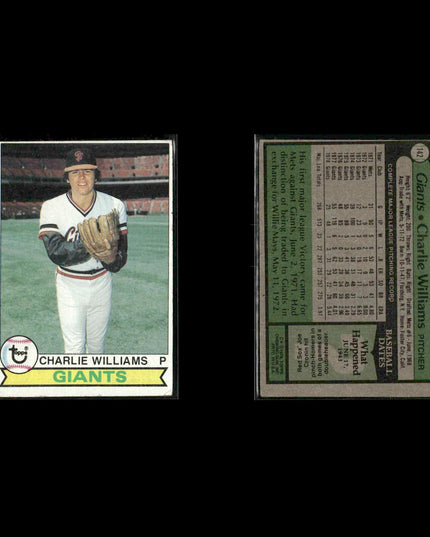 San Francisco Giants 1979 Topps Baseball 47-Card Lot Topps VG