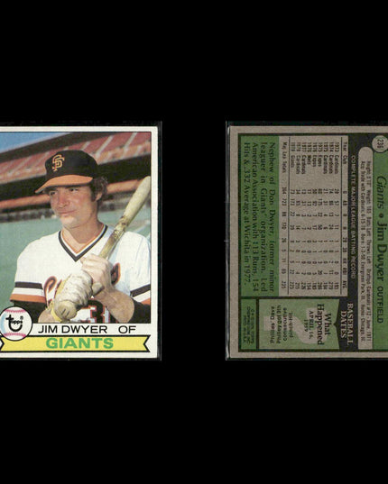 San Francisco Giants 1979 Topps Baseball 47-Card Lot Topps VG