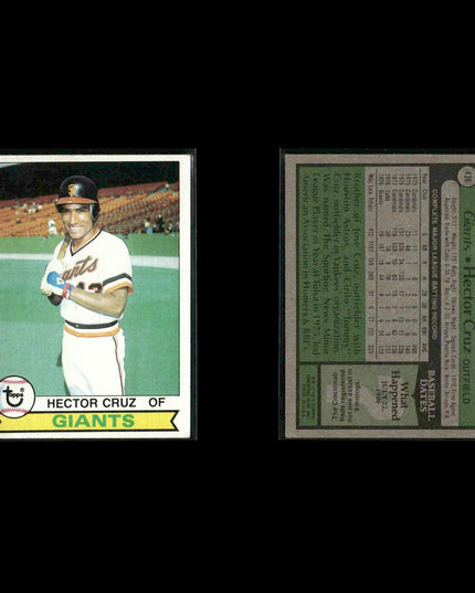 San Francisco Giants 1979 Topps Baseball 47-Card Lot Topps VG