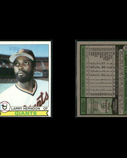 San Francisco Giants 1979 Topps Baseball 47-Card Lot Topps VG