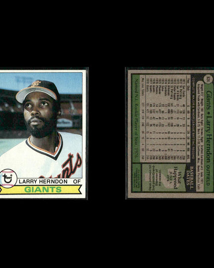 San Francisco Giants 1979 Topps Baseball 47-Card Lot Topps VG