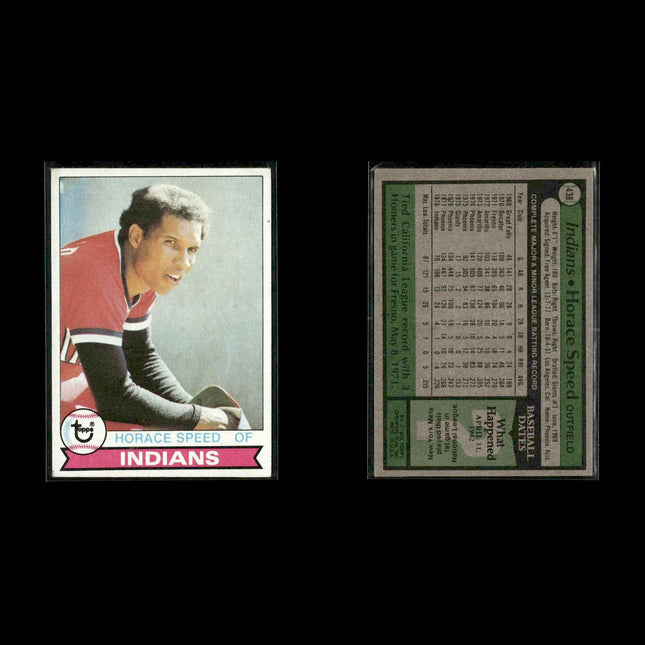 Cleveland Indians 1979 Topps Baseball 40-Card Lot Topps VG