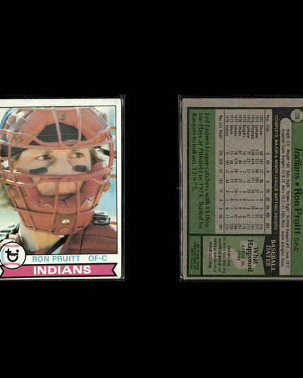 Cleveland Indians 1979 Topps Baseball 40-Card Lot Topps VG