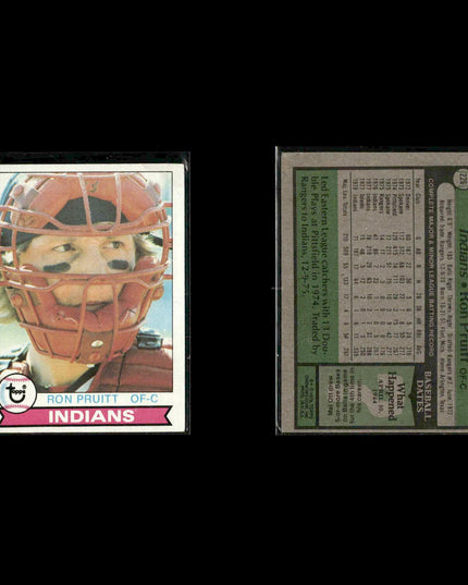 Cleveland Indians 1979 Topps Baseball 40-Card Lot Topps VG