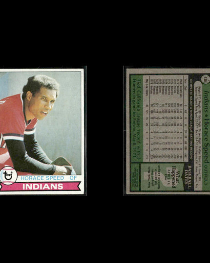 Cleveland Indians 1979 Topps Baseball 40-Card Lot Topps VG