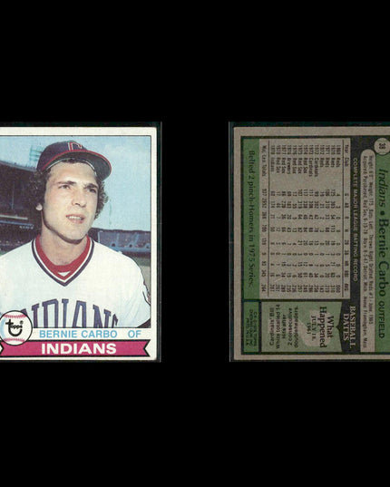 Cleveland Indians 1979 Topps Baseball 40-Card Lot Topps VG