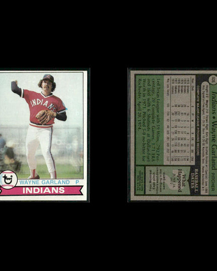Cleveland Indians 1979 Topps Baseball 40-Card Lot Topps VG