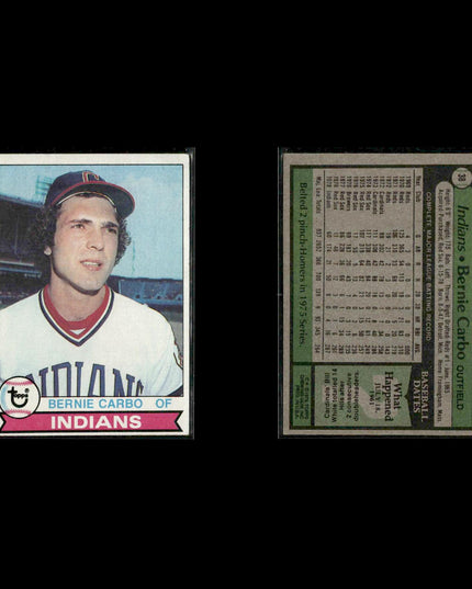 Cleveland Indians 1979 Topps Baseball 40-Card Lot Topps VG