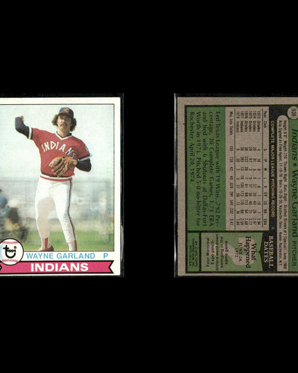 Cleveland Indians 1979 Topps Baseball 40-Card Lot Topps VG