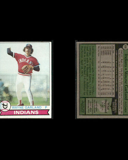 Cleveland Indians 1979 Topps Baseball 40-Card Lot Topps VG