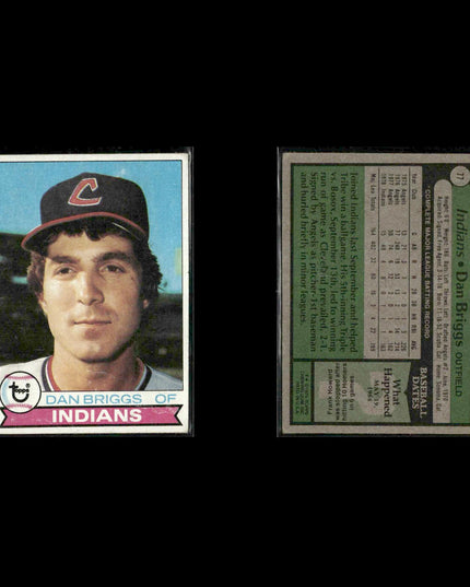 Cleveland Indians 1979 Topps Baseball 40-Card Lot Topps VG