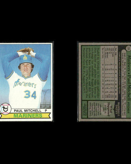 Seattle Mariners 1979 Topps Baseball 48-Card Lot Topps VG