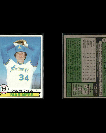 Seattle Mariners 1979 Topps Baseball 48-Card Lot Topps VG