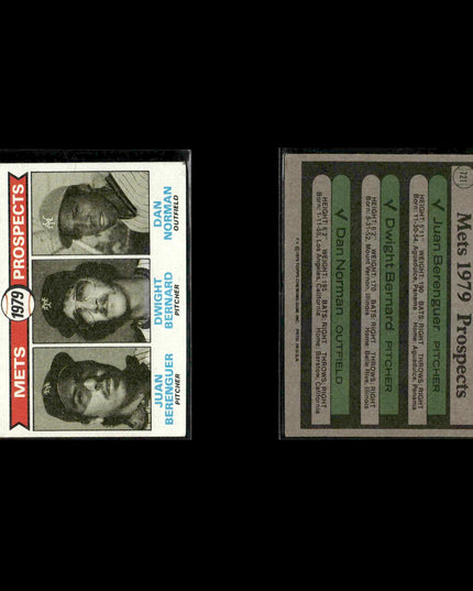 New York Mets 1979 Topps Baseball 46-Card Lot Topps VG