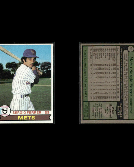 New York Mets 1979 Topps Baseball 46-Card Lot Topps VG