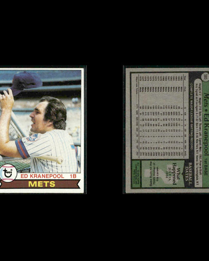 New York Mets 1979 Topps Baseball 46-Card Lot Topps VG