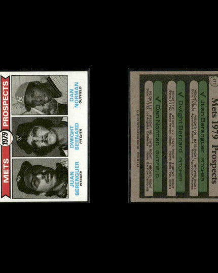 New York Mets 1979 Topps Baseball 46-Card Lot Topps VG