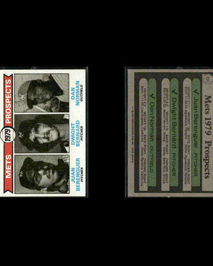 New York Mets 1979 Topps Baseball 46-Card Lot Topps VG