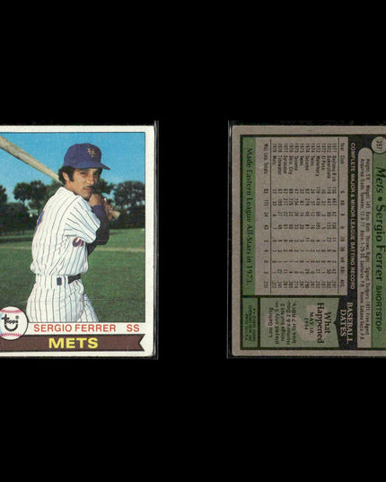 New York Mets 1979 Topps Baseball 46-Card Lot Topps VG