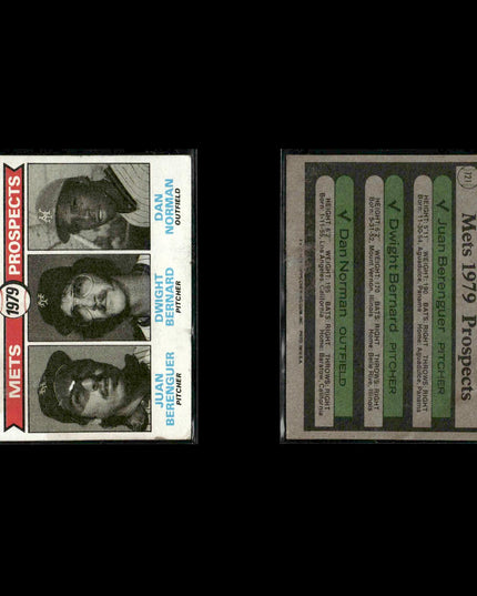 New York Mets 1979 Topps Baseball 46-Card Lot Topps VG